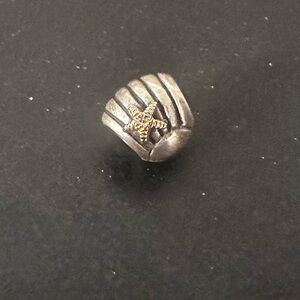 Authentic PANDORA Sterling Sea Shell & 14k Gold Starfish Charm RETIRED #790249